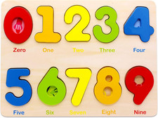 Wooden Preschool Learning Number Puzzles Toys for Kids Age 2-4  Educational Toys