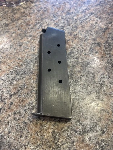 Original WW2 Era US Military Colt 45 Auto Magazine Marked C-S 7rd