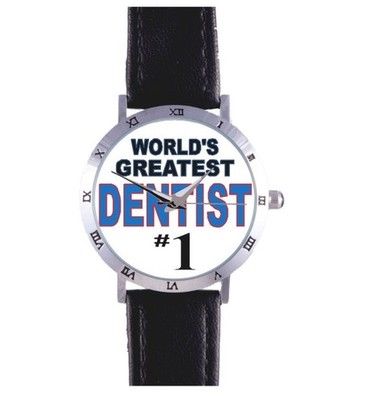 WORLD'S GREATEST DENTIST WATCH; TOOTHBRUSH,TEETH, DRILL, CAVITY,RARE COLLECTIBLE