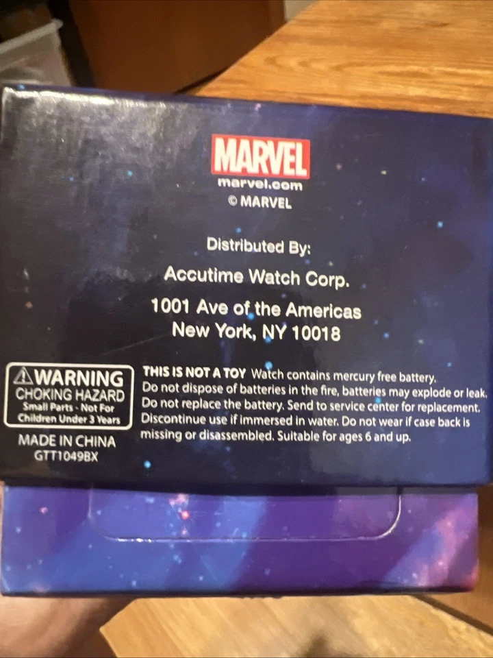 Reloj Pulsera Marvel Guardianes de la Galaxia Vol 2 Groot Accutime Nuevo en Caja Batería Nueva Foto 4 de 4