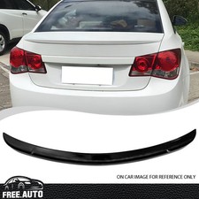 Rear Trunk Spoiler Fits 10-15 Chevrolet Cruze Oe Style Carbon Fiber Print Abs