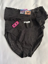 NEW Maidenform Perfect Fit Stretch Lace High Leg Underwear 3-Pack Women XLarge