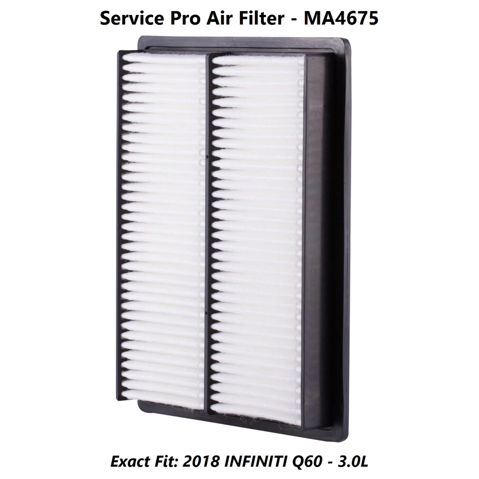 2018 INFINITI Q60 3.0L Complete Oil, Air & Cabin Filter Kit (0W-40) Foto 4 de 4