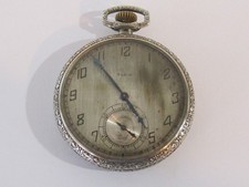 Antique 12s Model 3 7j Grade 303 Elgin Pocket Watch c1933 Original Case Working