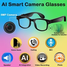 AI Smart Glasses with Camera For Video Recording