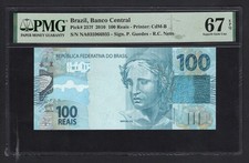 Brazil 100 Reais 2010 P257f Uncirculated Grade 67
