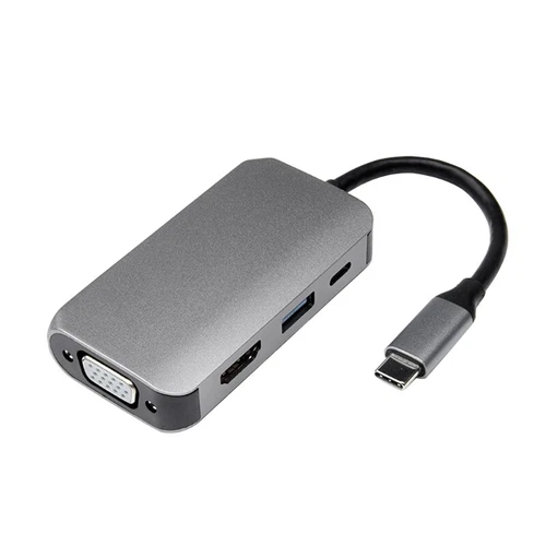 4 In 1 VGA Adapter Display Port Cable Converter For Computer Projector