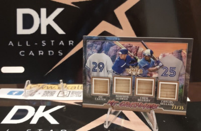 2024 LEAF LUMBER MT CRUSHMORE JOE CARTER ROBERTO ALOMAR FRED MCGRIFF DELGADO /35