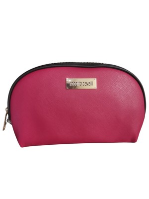 Roberto Cavalli Womens Burgundy Toiletry Cosmetic Bag