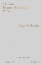 MAISON FRANCIS KURKDJIAN AQUA CELESTIA EAU DE TOILETTE SPRAY 2.4 Oz / 70 ml NEW!