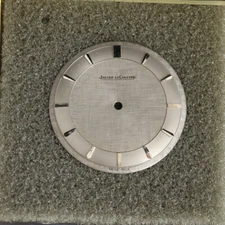 Very Unusual Vintage JAEGER LECOULTRE Guilloche Silver Dial  30.46 item#95516