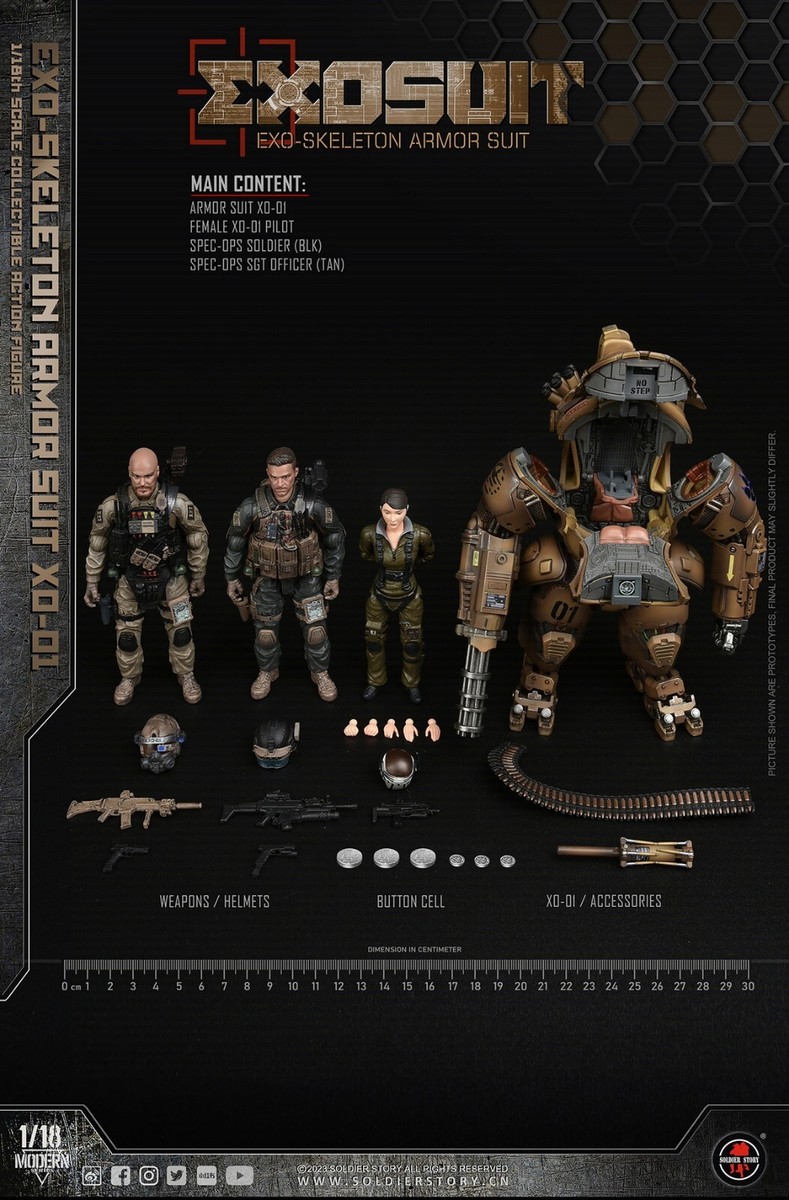 Soldier Story SSE001 EXO-Skeleton Armor Suit XO-01 Action Figure