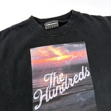 The Hundreds Sunset Classic Crewneck Black Mens Bomb Y2K  Skate Size Small