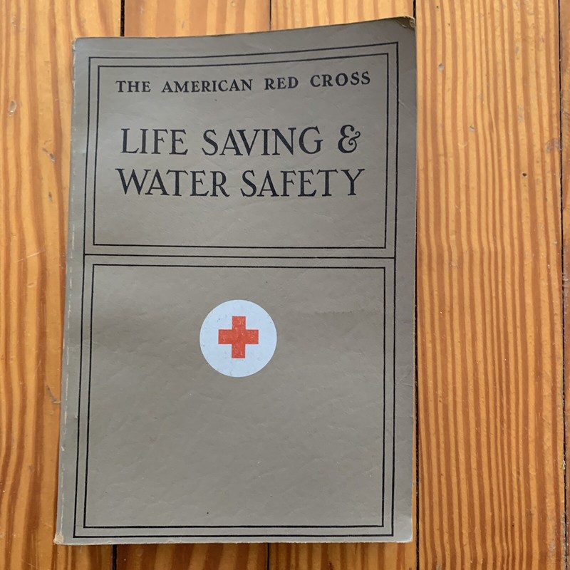 Vintage 1956 The American Red Cross Life Saving & Water Safety Handbook