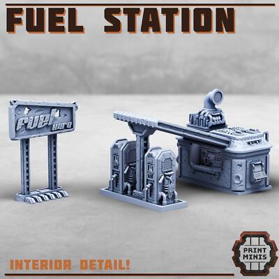 Tankstelle - Sci-Fi Steampunk / Modern Era Scenery Terrain