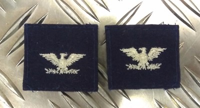 US NAVY NAVAL / Coastguard Style Collar Device Patches Asst Insignia USN - NEU