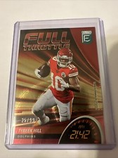 2022 ELITE TYREEK HILL FULL THROTTLE RED CARD #FT10  25/99