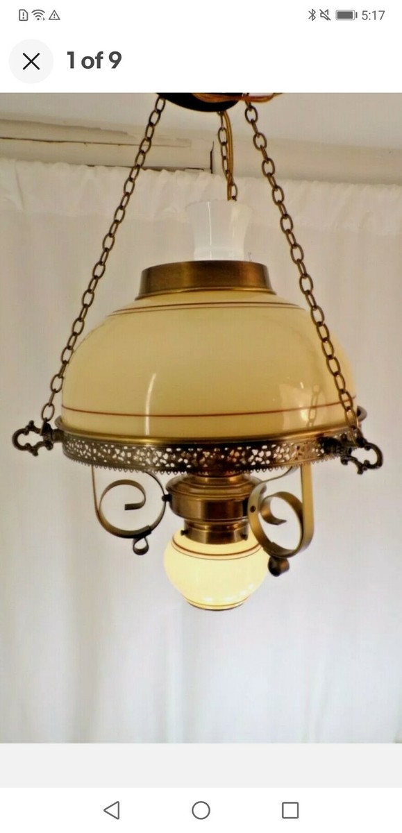 Vintage 3 Chain Light Fixtures LOOK!!! New ANTIQUE WHITE 3 Chain Light