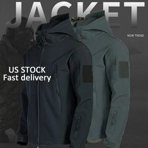 Military Mens Coat Jacket Waterproof Tactical Soft Shell Jacket Work Windbreaker
Opens in a new wind
