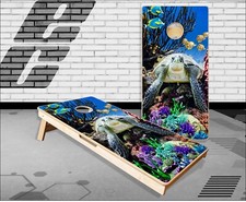 Beach Turtle Water Cornhole Boards Bean Bag Toss Game
