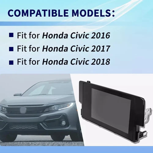 OEM Radio Navigation Display Touch Screen 39710-TBA-A11 For Honda Civic 2016-18 - Bild 7 von 19