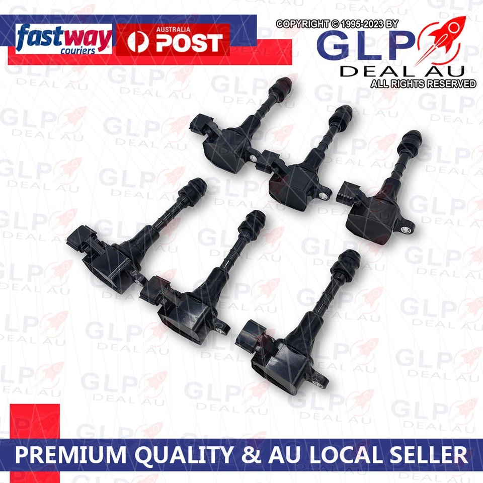 Set of 6 Ignition Coils for Nissan Maxima Murano Navara Pathfinder 6Cyl 3.5/4.0L