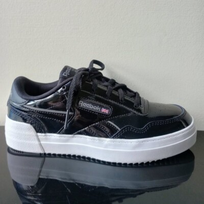 Reebok Women's Club MEMT Bold Shoe in Cool Looking Core Black/White/Pure Grey