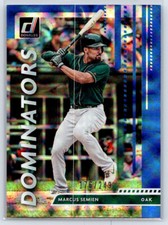 2020 Donruss Marcus Semien #D-13 /249 Dominators Blue Oakland Athletics