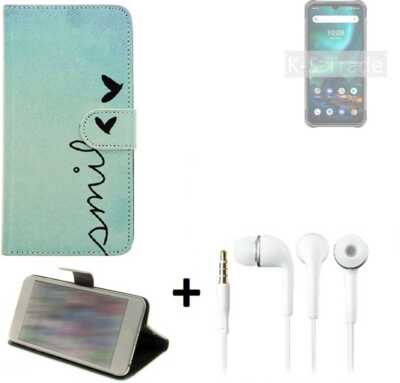 Handyhülle für UMIDIGI Bison 2021 + headset Schutzcase Wallet Flipstyle