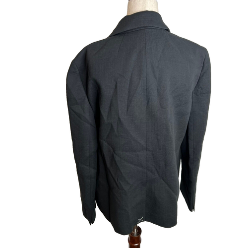 J.Crew $188 Womens Cotton Blend Textured Blazer Black Size 10 BY941 - Picture 4 of 10