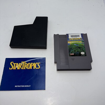 Nintendo NES Star Tropics Action RPG Video Game & Manual MINT