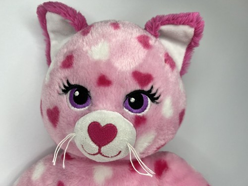 Build-A-Bear Pink Hearts Kitty Cat 18" Plush BABW Valentines Day 2014 - Picture 3 of 12