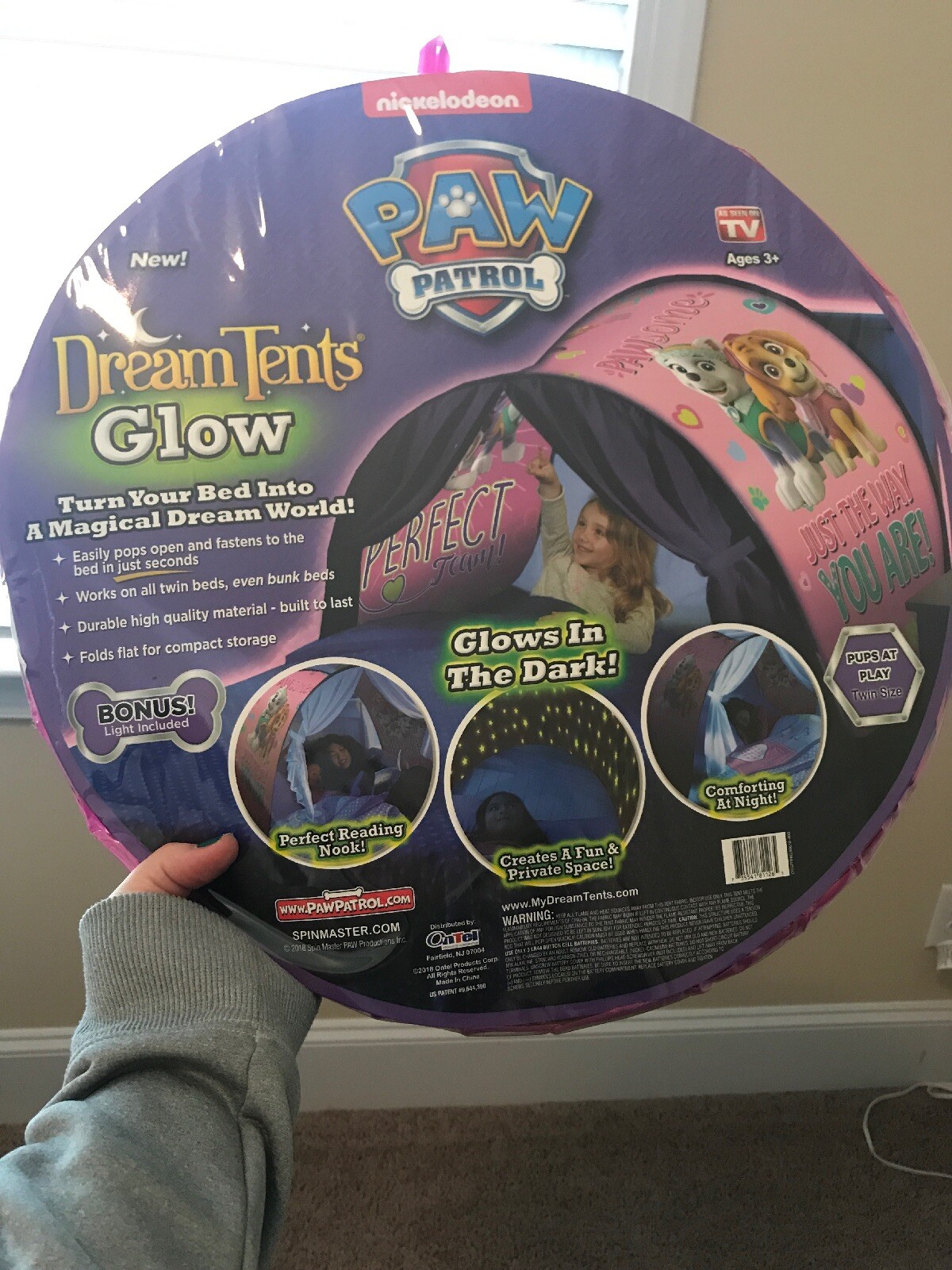 Nickelodeon Pink Paw Patrol Dream Tent Glow Playhouse For Twin Bed New In Pkg Ebay