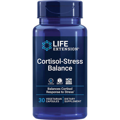 Life Extension Cortisol-Stress Balance, 30 Vegetarian Capsules
