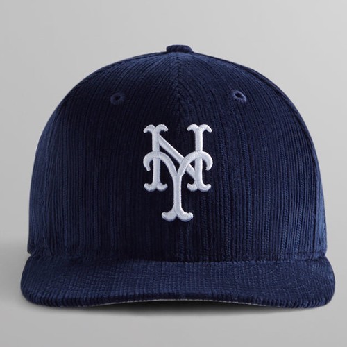 Kith & New Era for NY Mets Novelty Corduroy 59FIFTY Low Profile Cap Hat 7 3/8