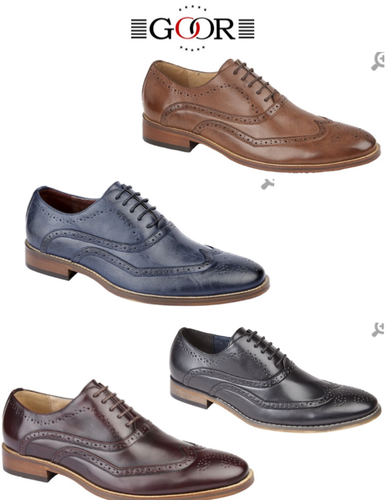 MENS GOOR SMART/CASUAL BROUGE SHOES 