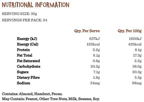Carman's Crispy Deluxe Gluten Free Fruit & Nut Muesli Breakfast Cereal 1.2kg - 第 7/8 張圖片