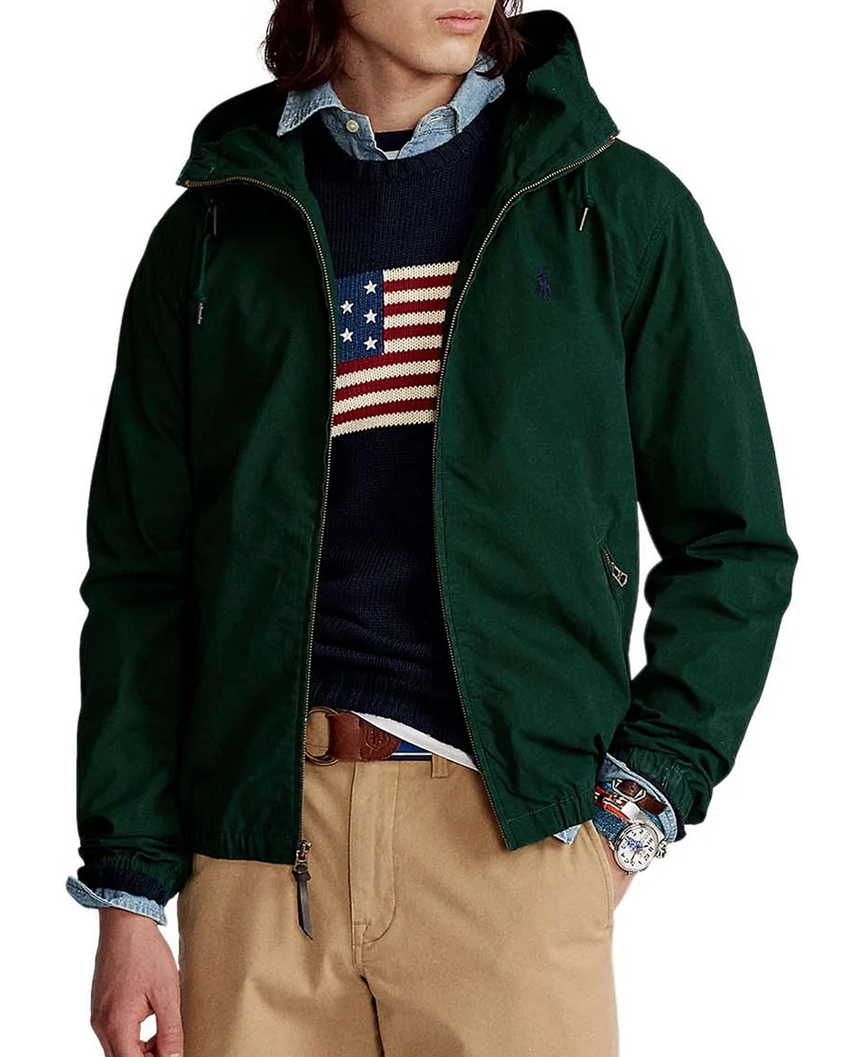Polo ralph lauren men's canvas hooded jacket Clearance