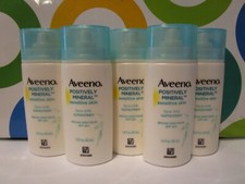 AVEENO  POSITIVELY MINERAL FACE MILK SUNSCREEN  1.4 OZ UNBOXED / 5 PC LOT