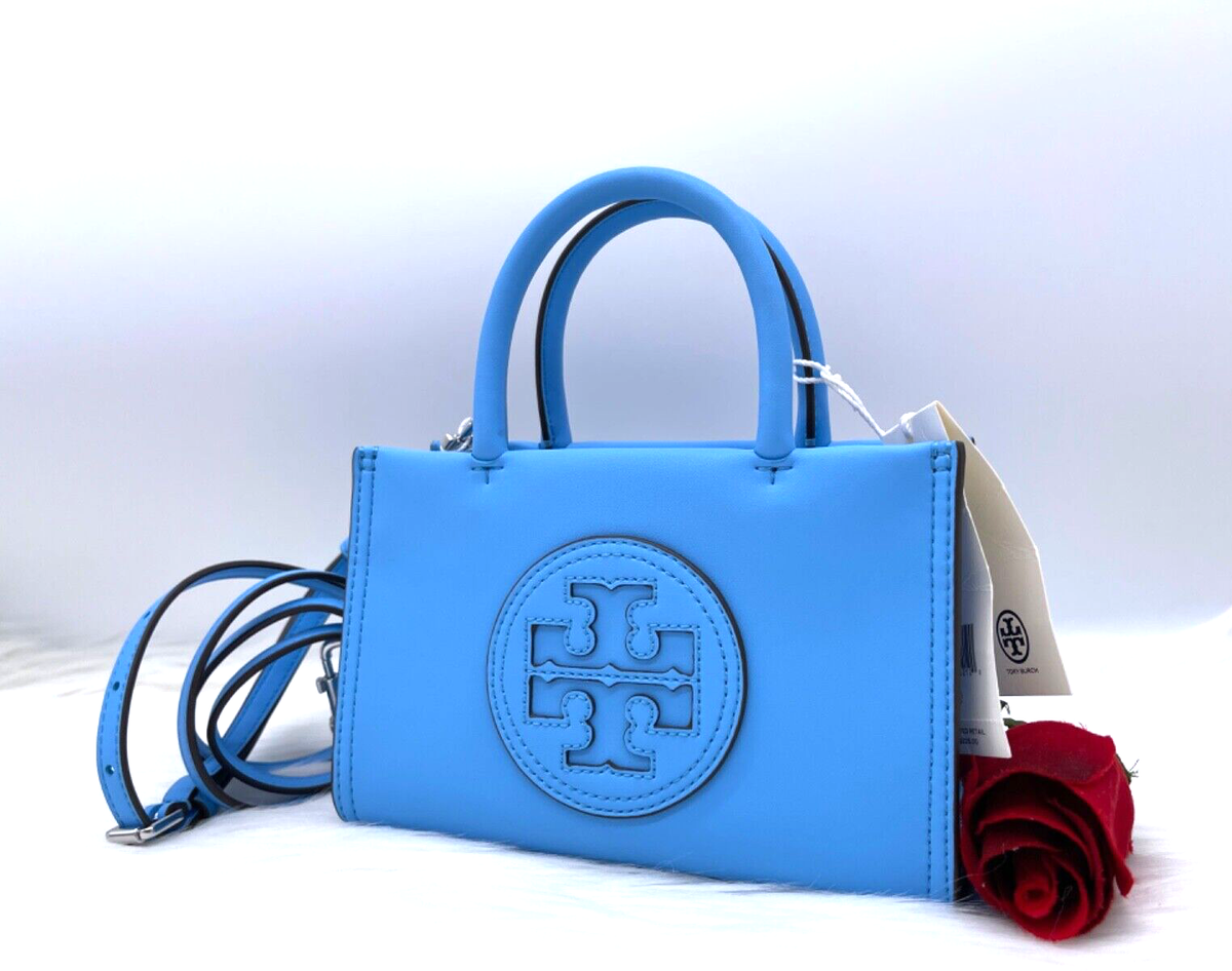 AUTH NWT $248 Tory Burch Ella Logo Bio Mini Tote Crossbody