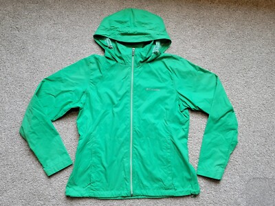 NEW Columbia Women’s Switchback III Waterproof Jacket Large Green Hiking  Nylon