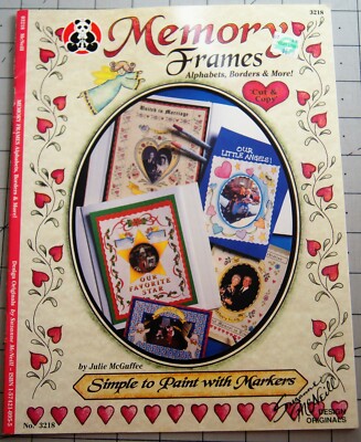 Memory Frames  Alphabet Borders & More Paint Markers Booklet 