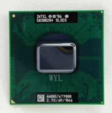 Intel Core 2 Duo T9800 CPU Dual-Core 6M 2.93GHz 1066 Socket P SLGES Processor