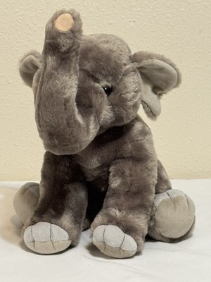 The Petting Zoo 1994 10 Inch Gray Elephant Plush Soft Clean 