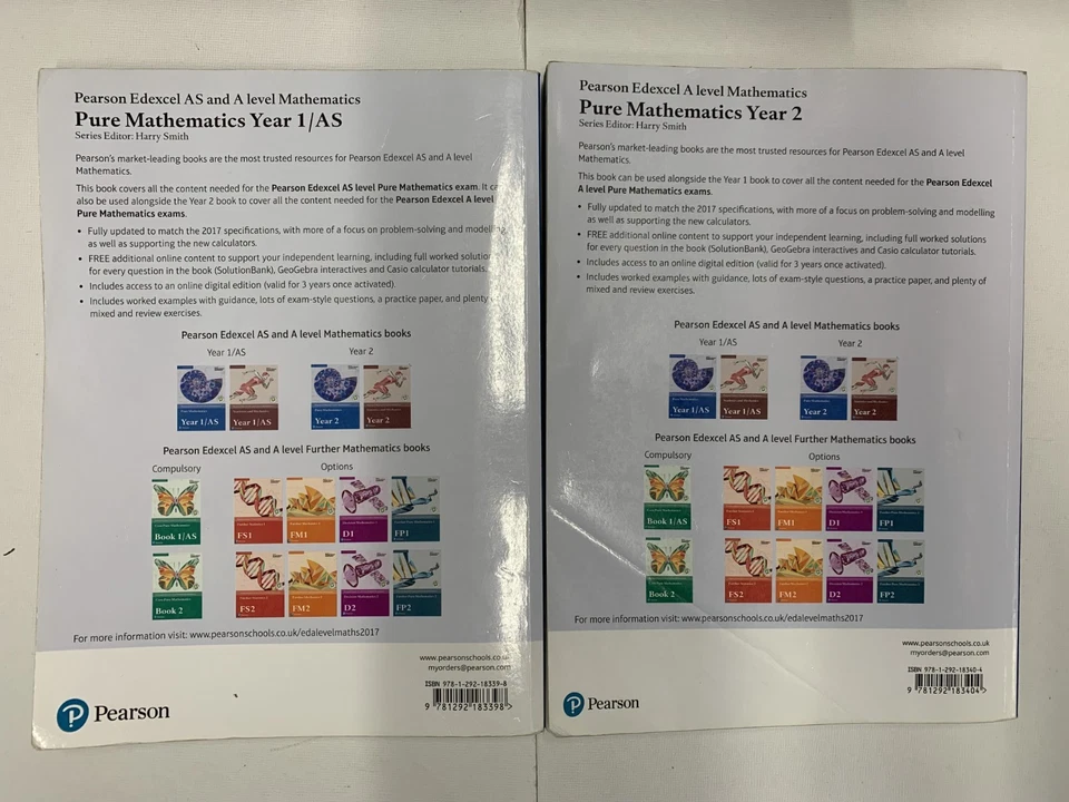 Pearson Edexcel AS A Level Maths - Pure Mathematics Year 1 AS & Year 2 - Image 2 of 4