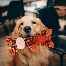 Chien mâtain jouet girafe forme de sons en peluche pour l'ennui divertissement