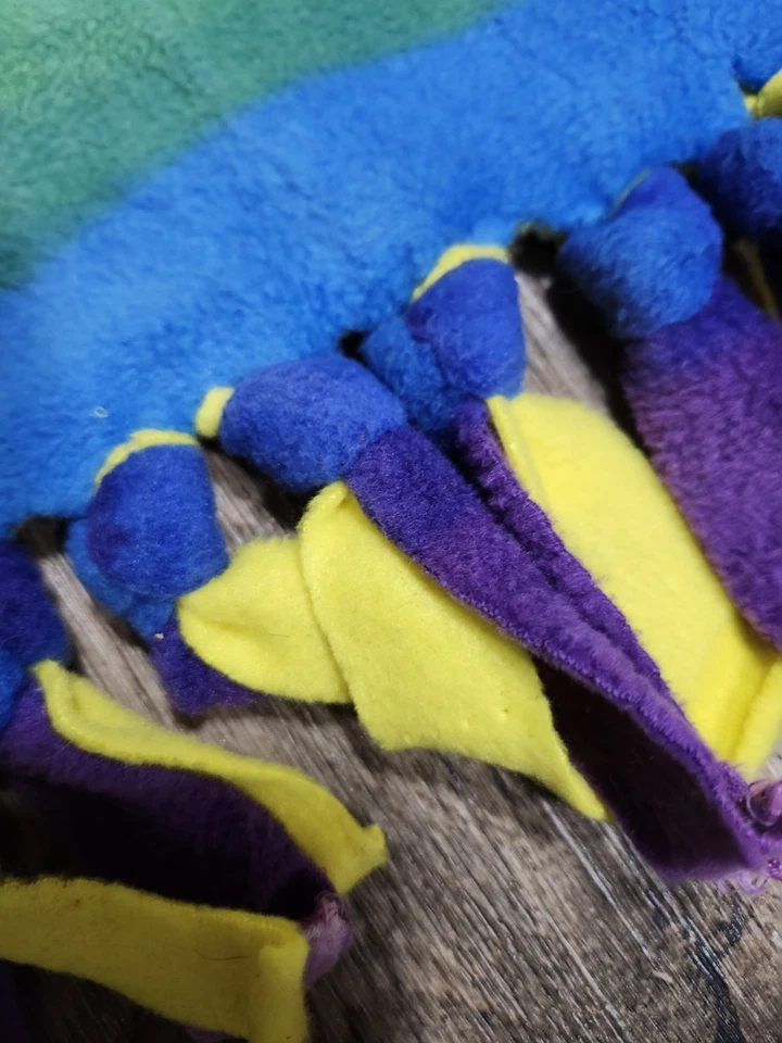 LGBTQ Gay Pride Blanket Super Soft Rainbow Plush Throw Wrap Tassels Giant 6 x 4 - Image 2 of 4