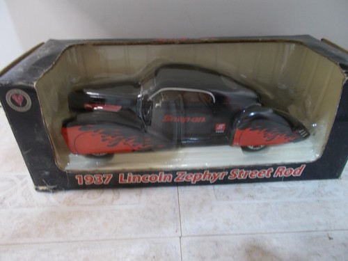 Snap On 1937 Lincoln Zephyr Custom Coupe - 1:24 Die Cast Street Rod Neu in Box
