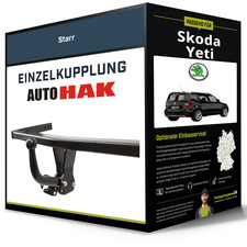 Starre Anhängerkupplung für SKODA Yeti 05.2009-12.2013 Typ 5L Auto Hak NEU