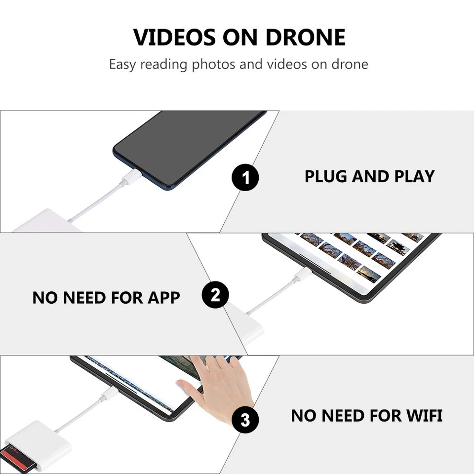 Card Reader for Memory Compact Flash Computer Converter USB Adapter - Bild 3 von 4